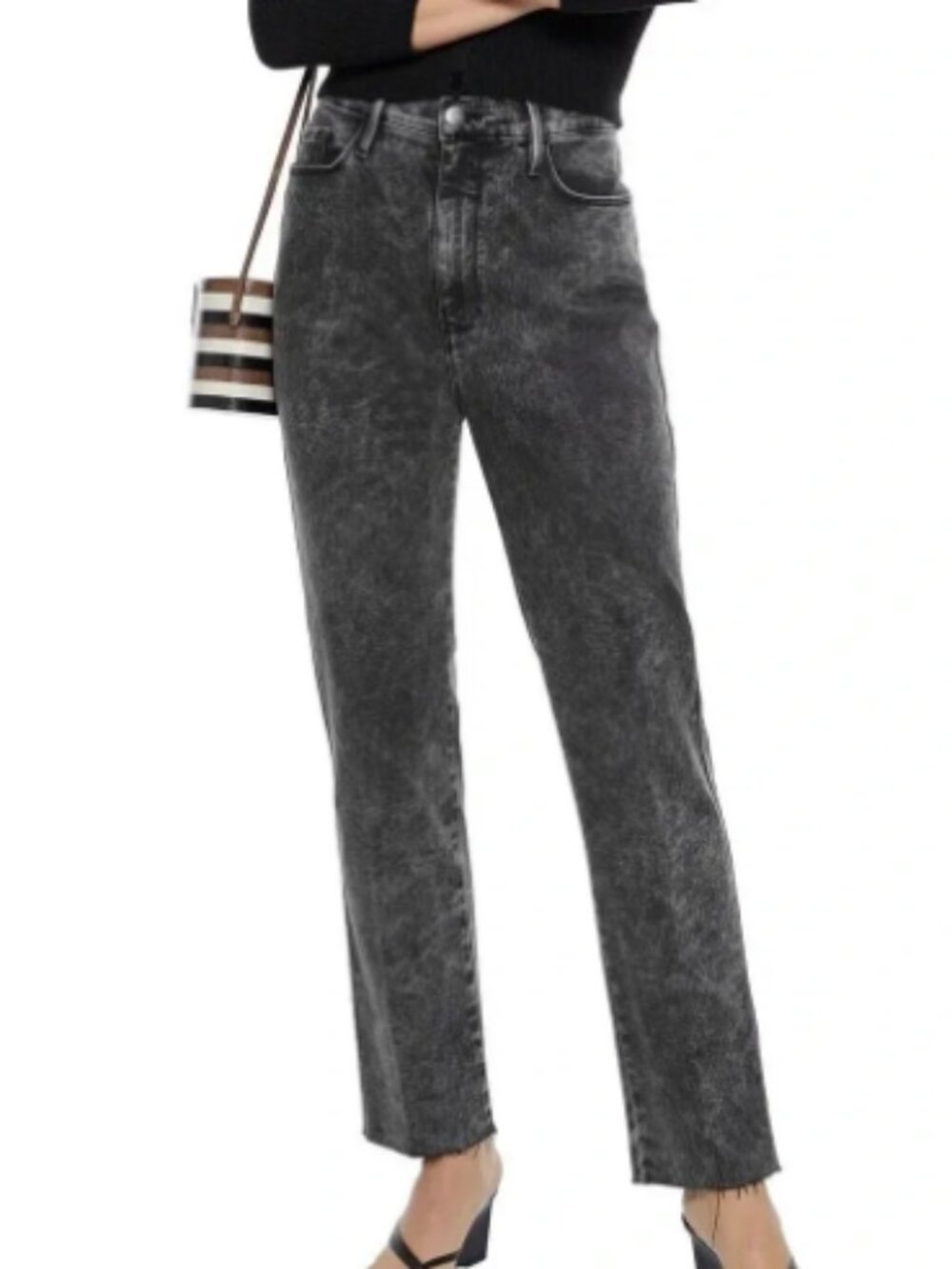 FRAME Le Sylvie Slender Straight In Rockstar • Size 29